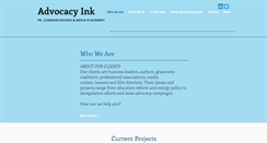 Desktop Screenshot of advocacyink.com